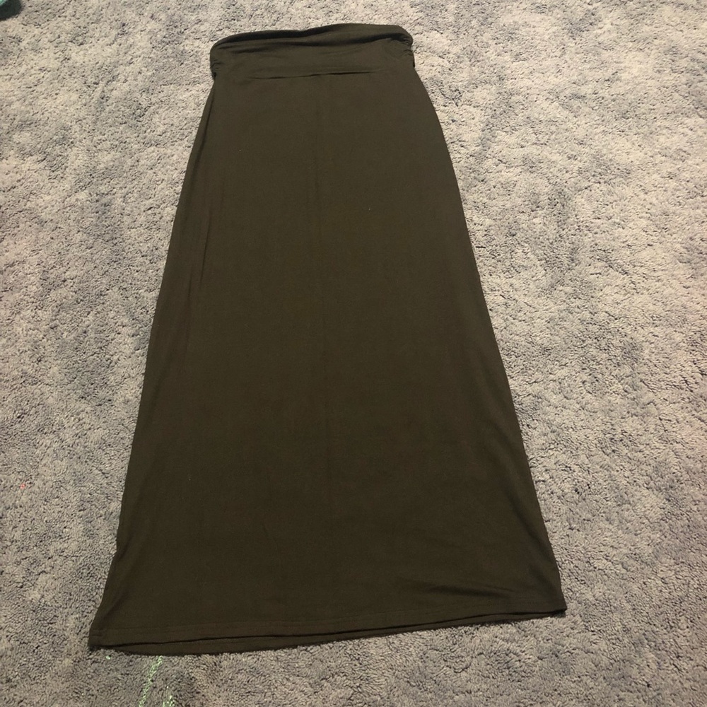 Black maxi skirt